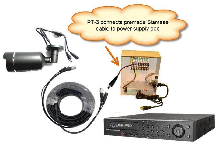 12V DC Power Cable Lead Connect to Power Supply Box