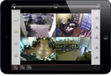 CCTV iPad App for iDVR - 4 Camera View