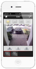 iPhone CCTV App Front Door View