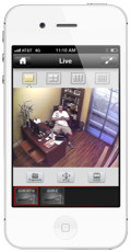 iPhone CCTV App Camera Home View