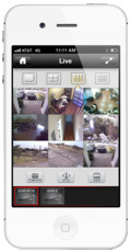 iPhone CCTV App Multi-Camera Viewer