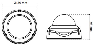 Vivotek FD8367A-V Dimensions