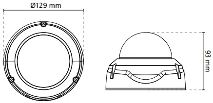 Vivotek FD8369A-V Dimensions