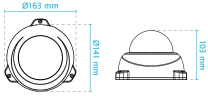 Vivotek FD836BA-EHTV Dimensions