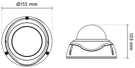 Vivotek FD8382-ETV Dimensions