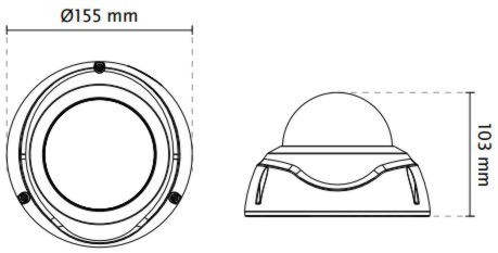 Vivotek FD8382-EVF2 Dimensions