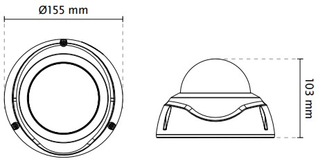 Vivotek FD8382-TV Dimensions