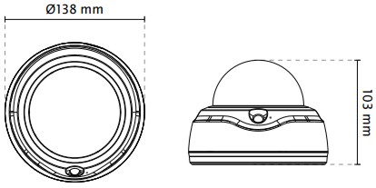 Vivotek FD9181-HT Dimensions