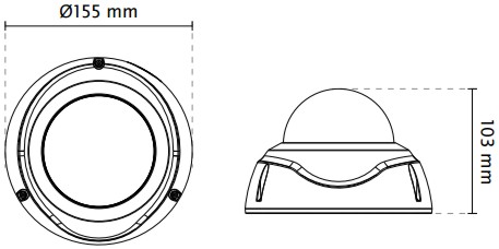 Vivotek FD9381-EHTV Dimensions