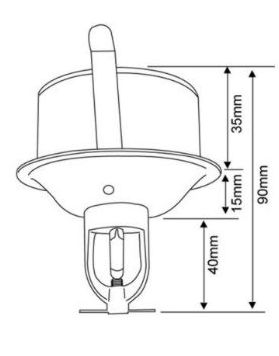 Fire Sprinkler Camera Dimensions