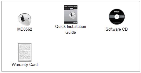Vivotek MD8562 Included